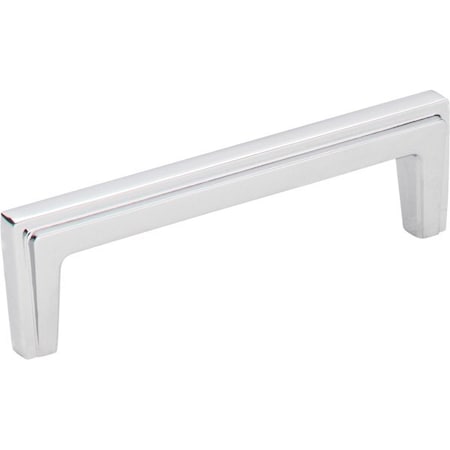 Jeffrey Alexander 96 mm Center-to-Center Polished Chrome Lexa Cabinet Pull 259-96PC